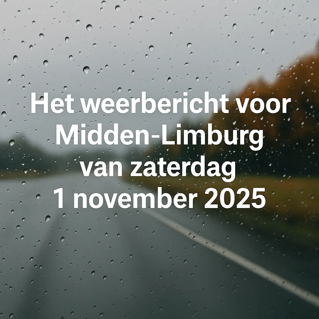 Regenachtig weer in Midden-Limburg