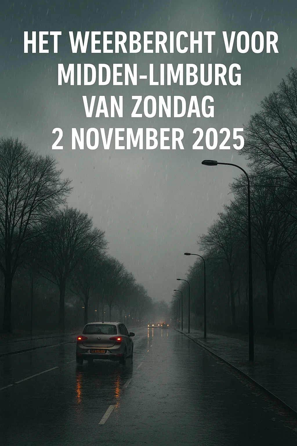 Weersverwachting voor Midden-Limburg 2 november