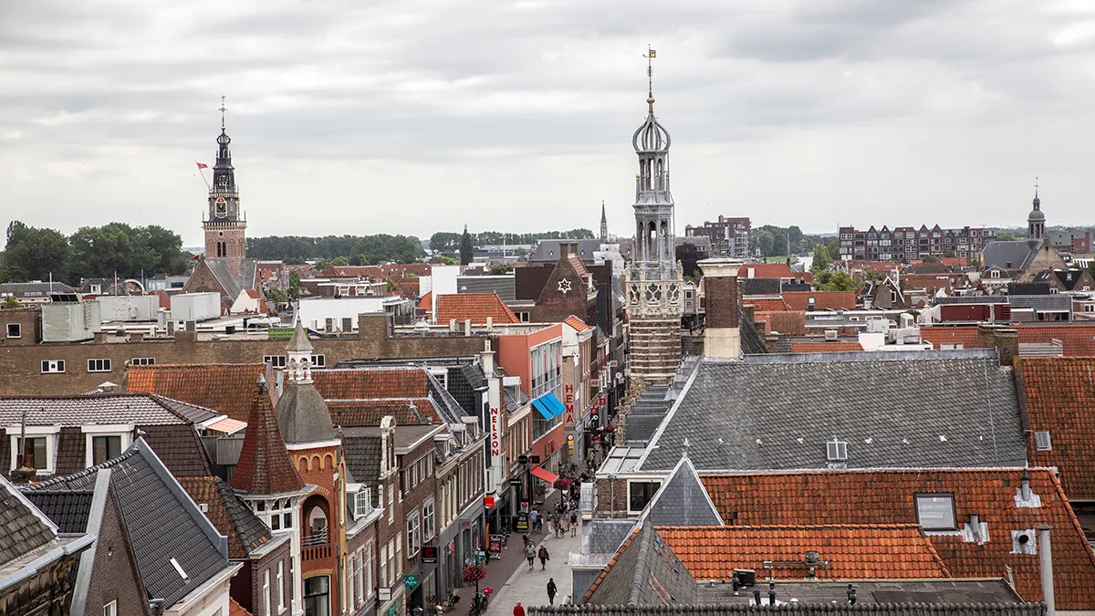 aanzicht van boven alkmaar