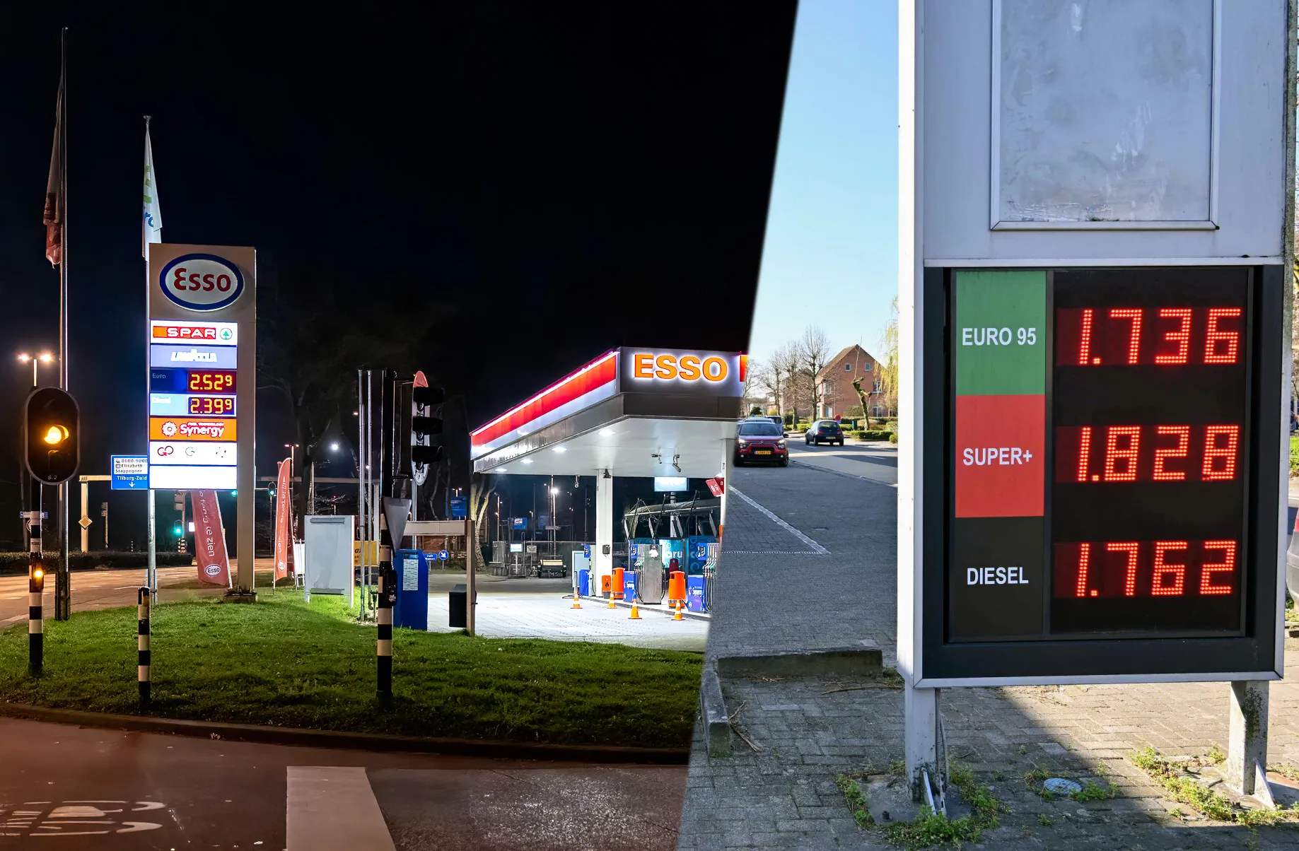 tanken ned bel