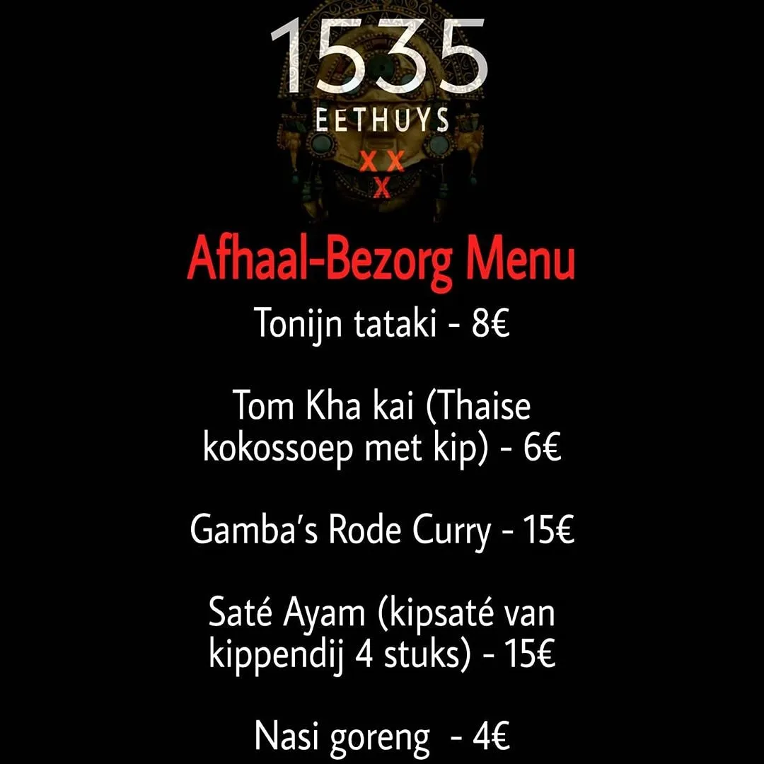 afhaalmenu