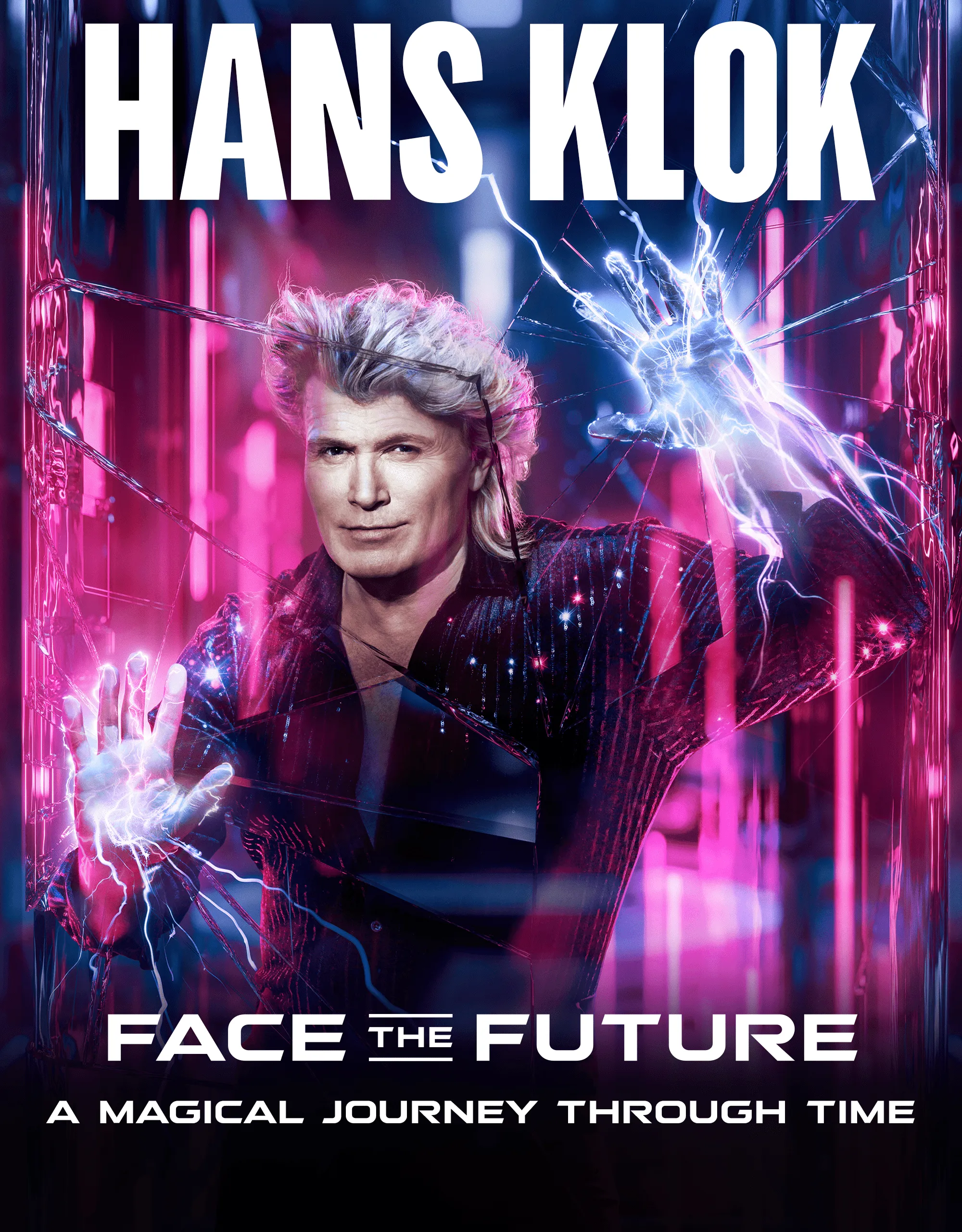 hans klok face the future staand met tekst min