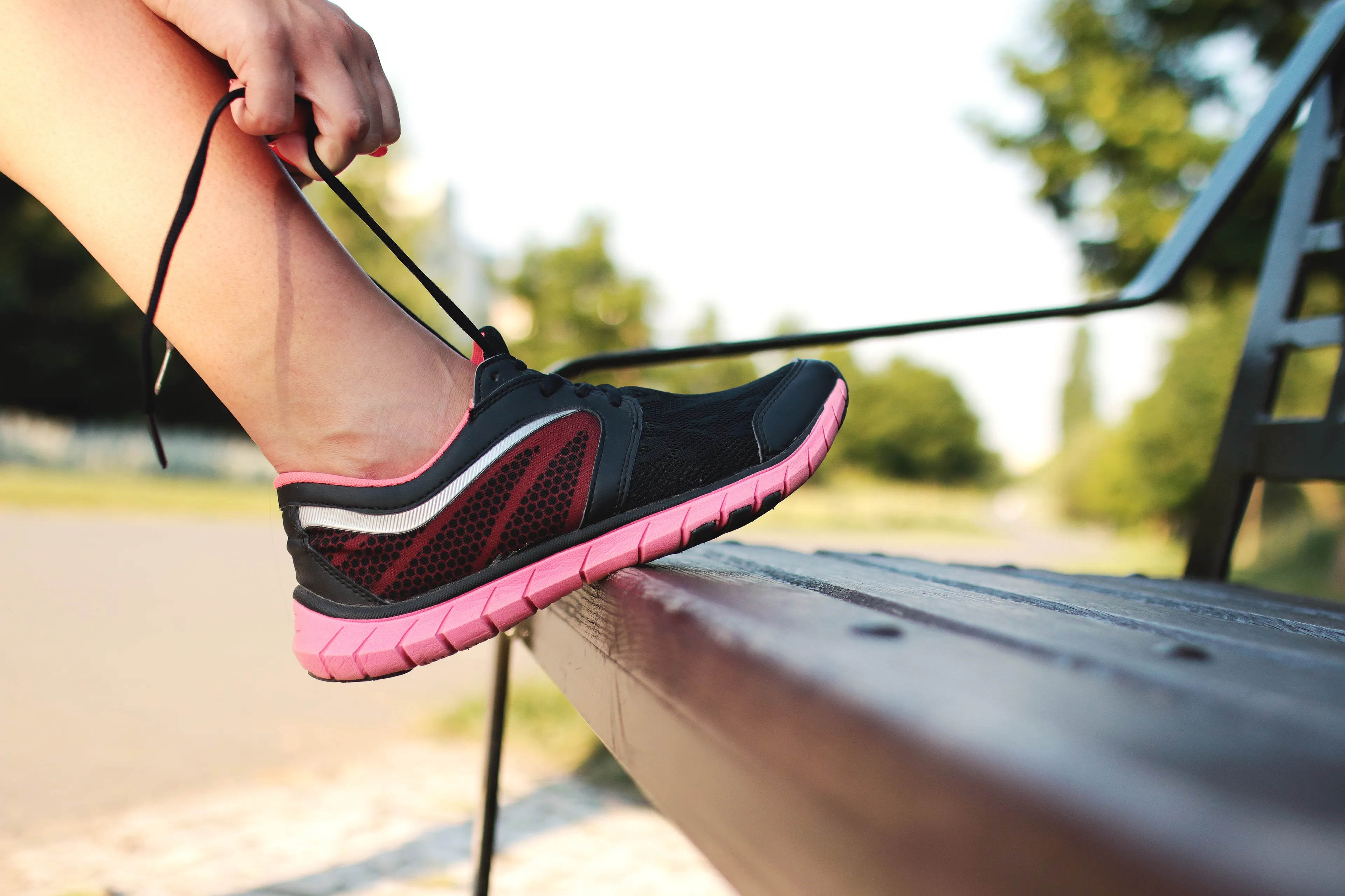 hardlopen vrouw in park