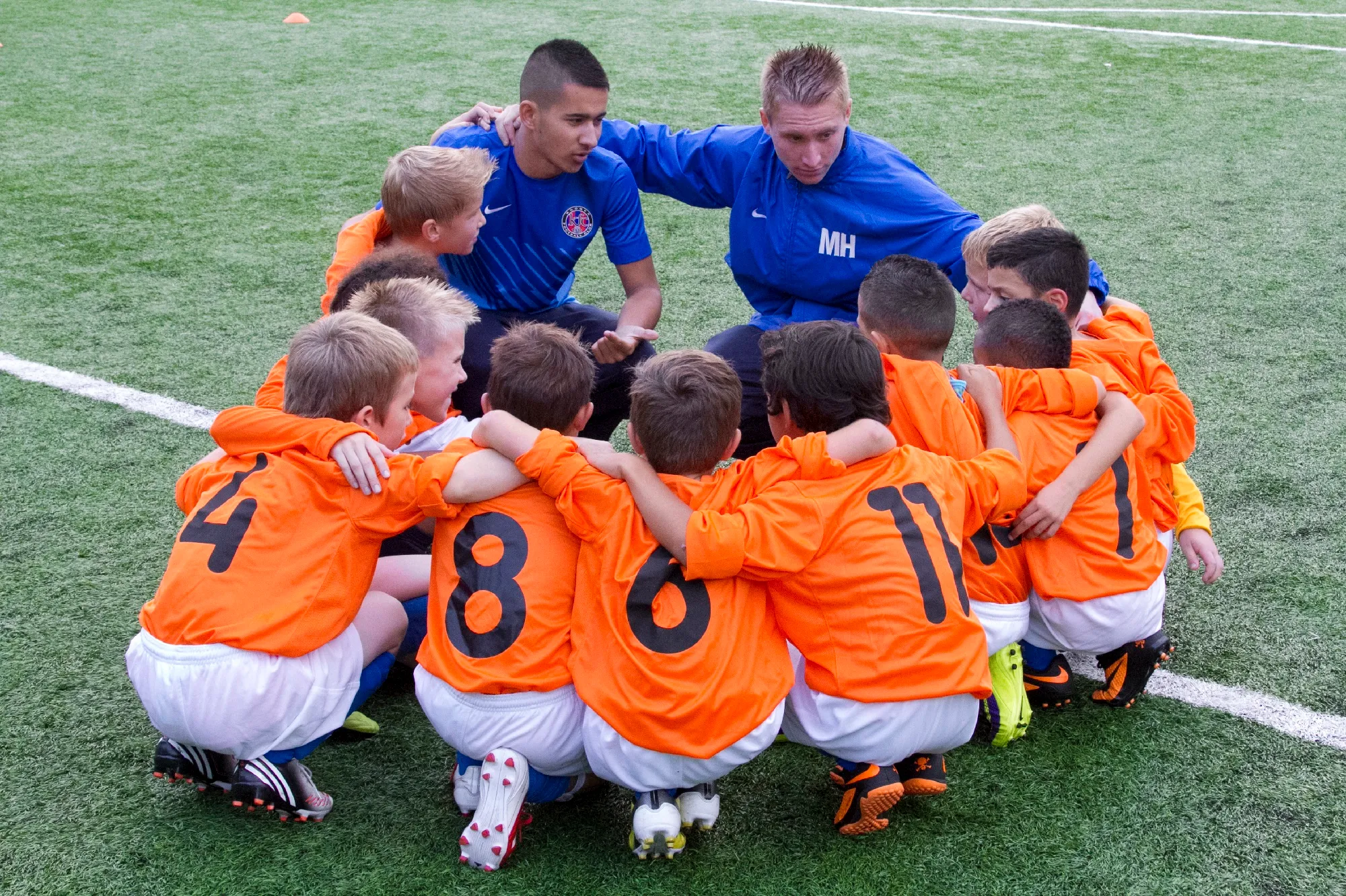 voetbalteam kinderen