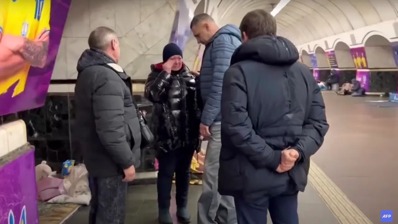 Bokskampioen Klitschko troost ondergedoken burgers in Kiev