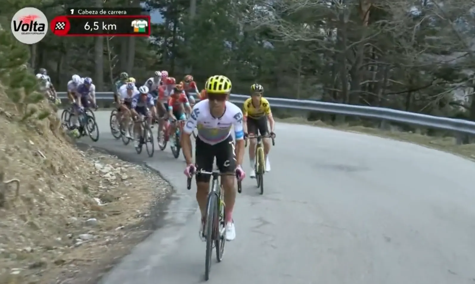Vídeo: El gran ataque con el que Esteban Chaves casi sorprende a los favoritos en la Volta a Catalunya