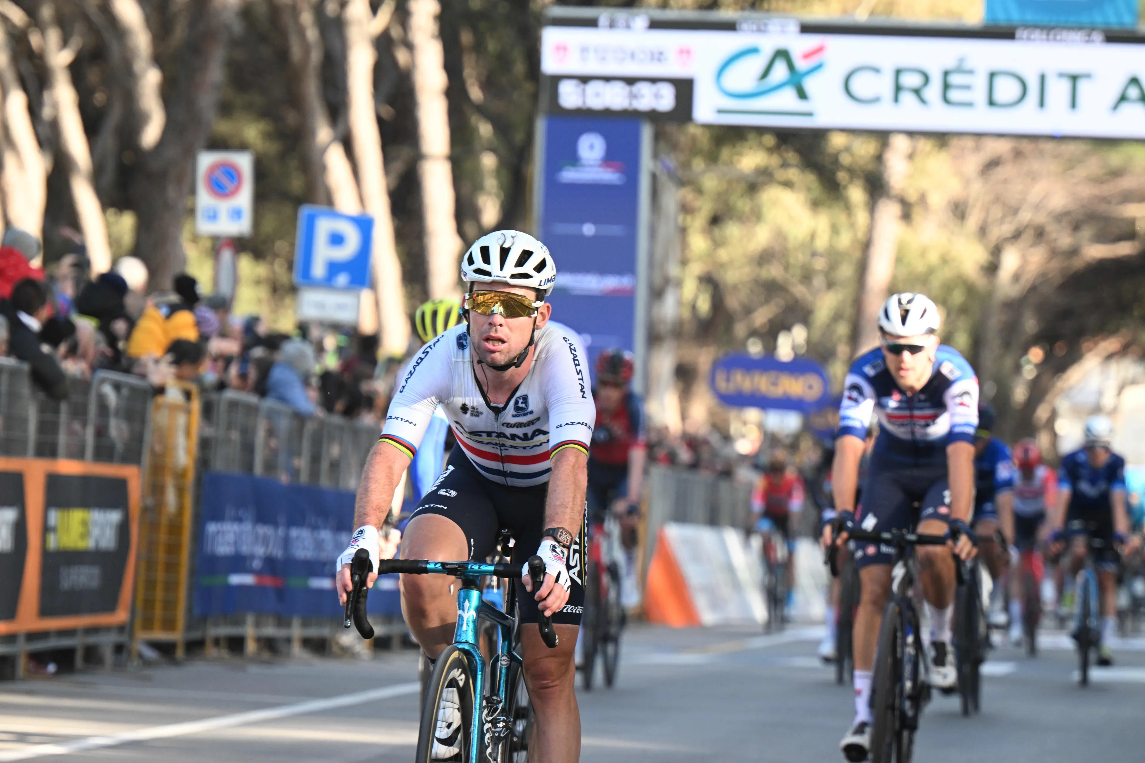 Mark Cavendish, satisfecho con el trabajo del Astana tras quedarse a las puertas de ganar la Scheldeprijs: "Es más que un resultado"