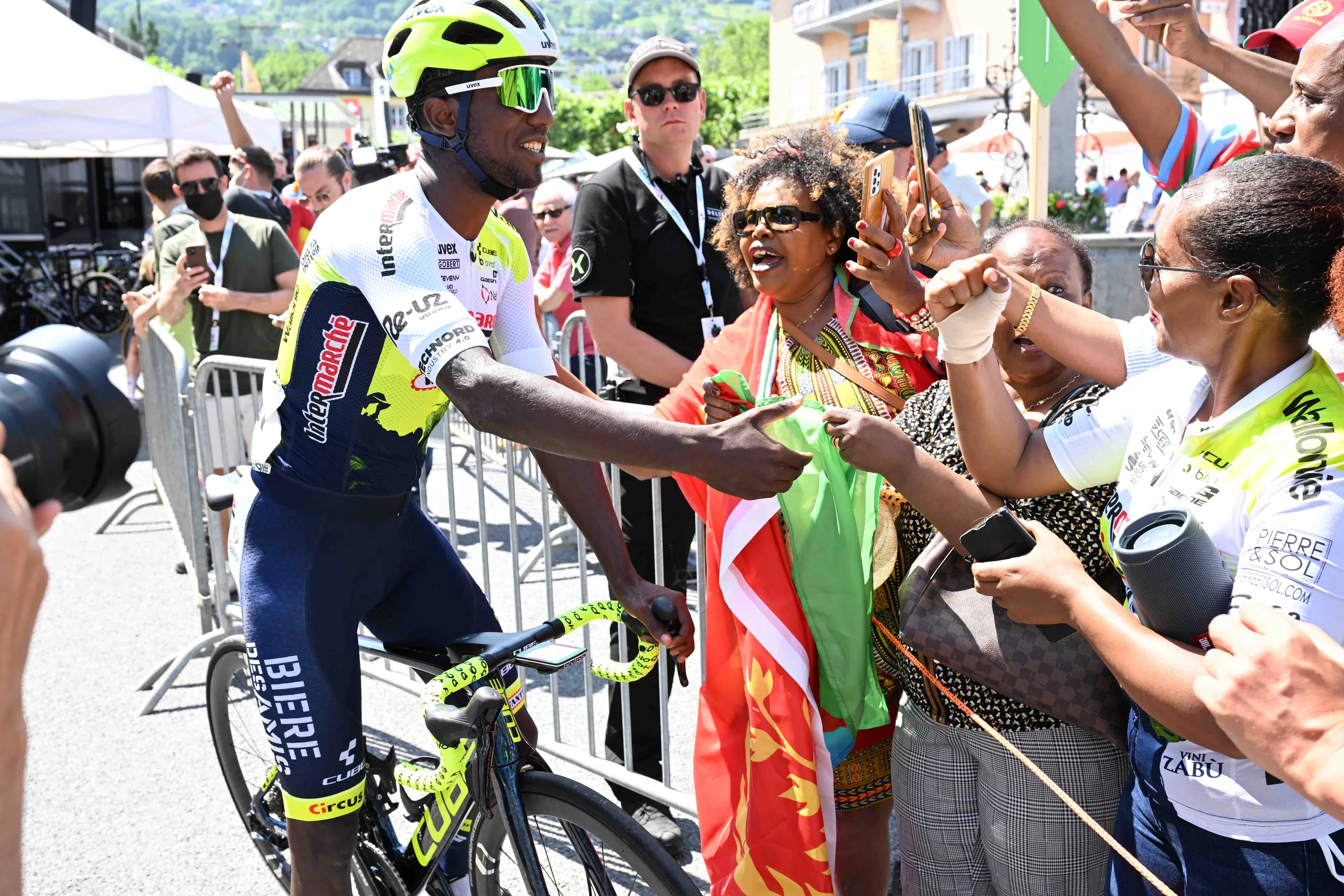 Biniam Girmay, sobre el Tour de Francia: "Creía que era sólo para blancos o europeos"