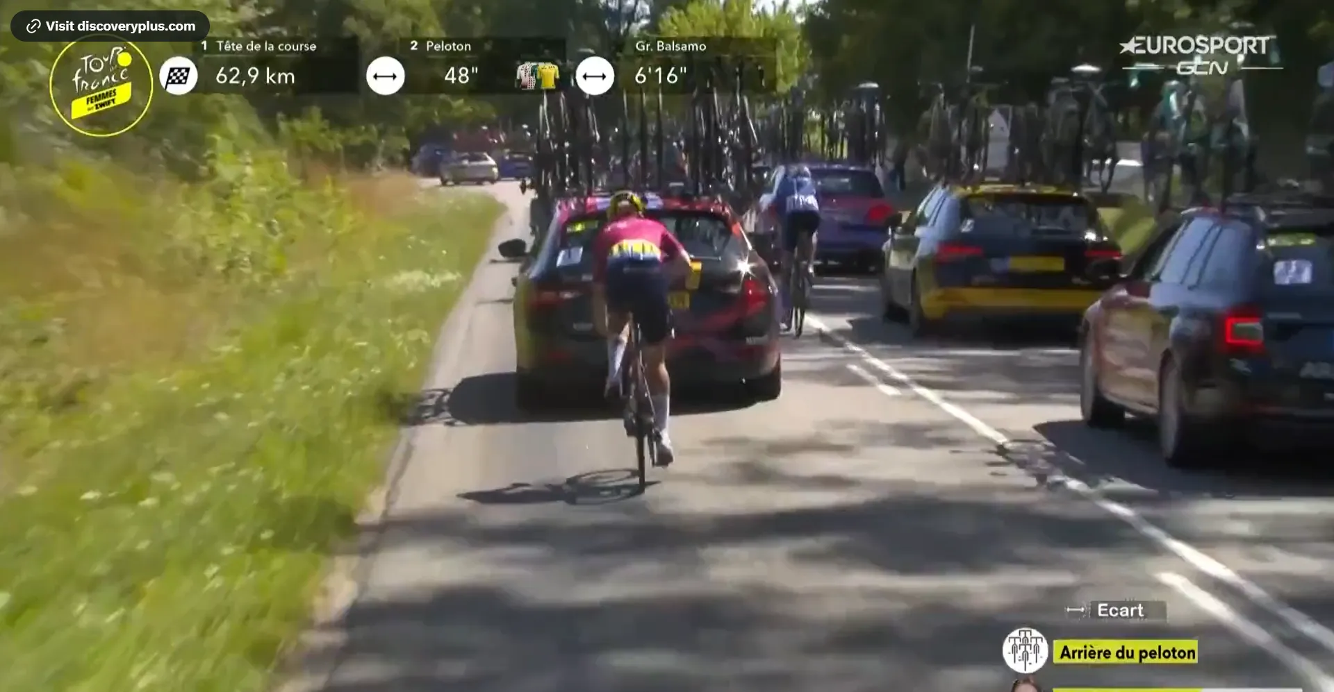 La UCI echa al director deportivo del SD Worx del Tour de Francia Femenino por su maniobra con el coche y sus comentarios