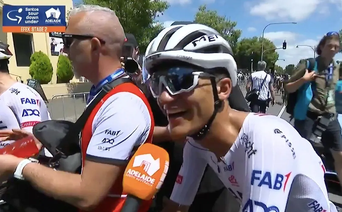 VÍDEO: El bestial ataque con la que Isaac del Toro ganó la etapa del Tour Down Under