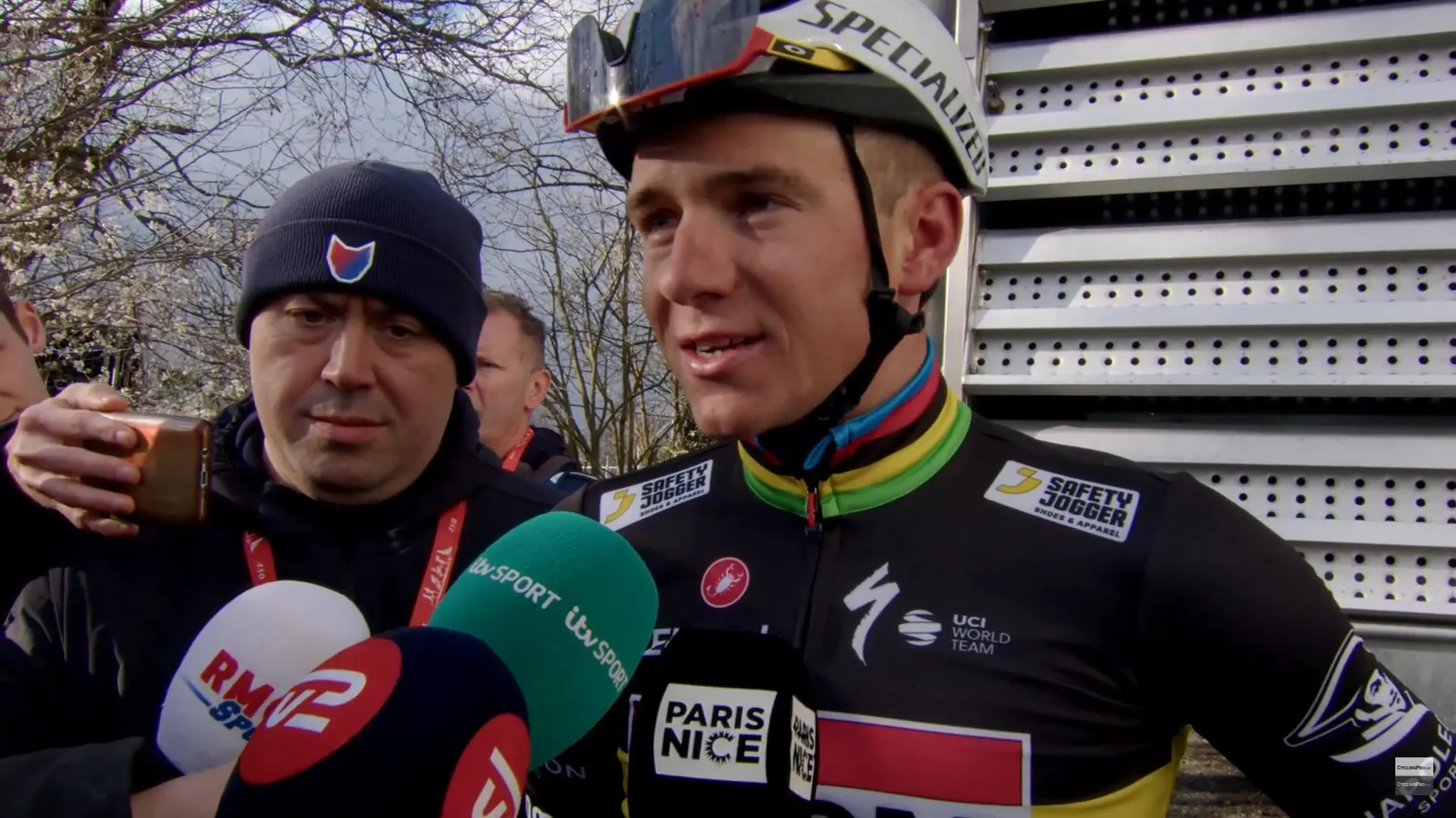 Remco Evenepoel, tras la victoria de Matteo Jorgenson en la París-Niza: "Sólo un tipo podía seguirme y ése era él, así que se lo merece"
