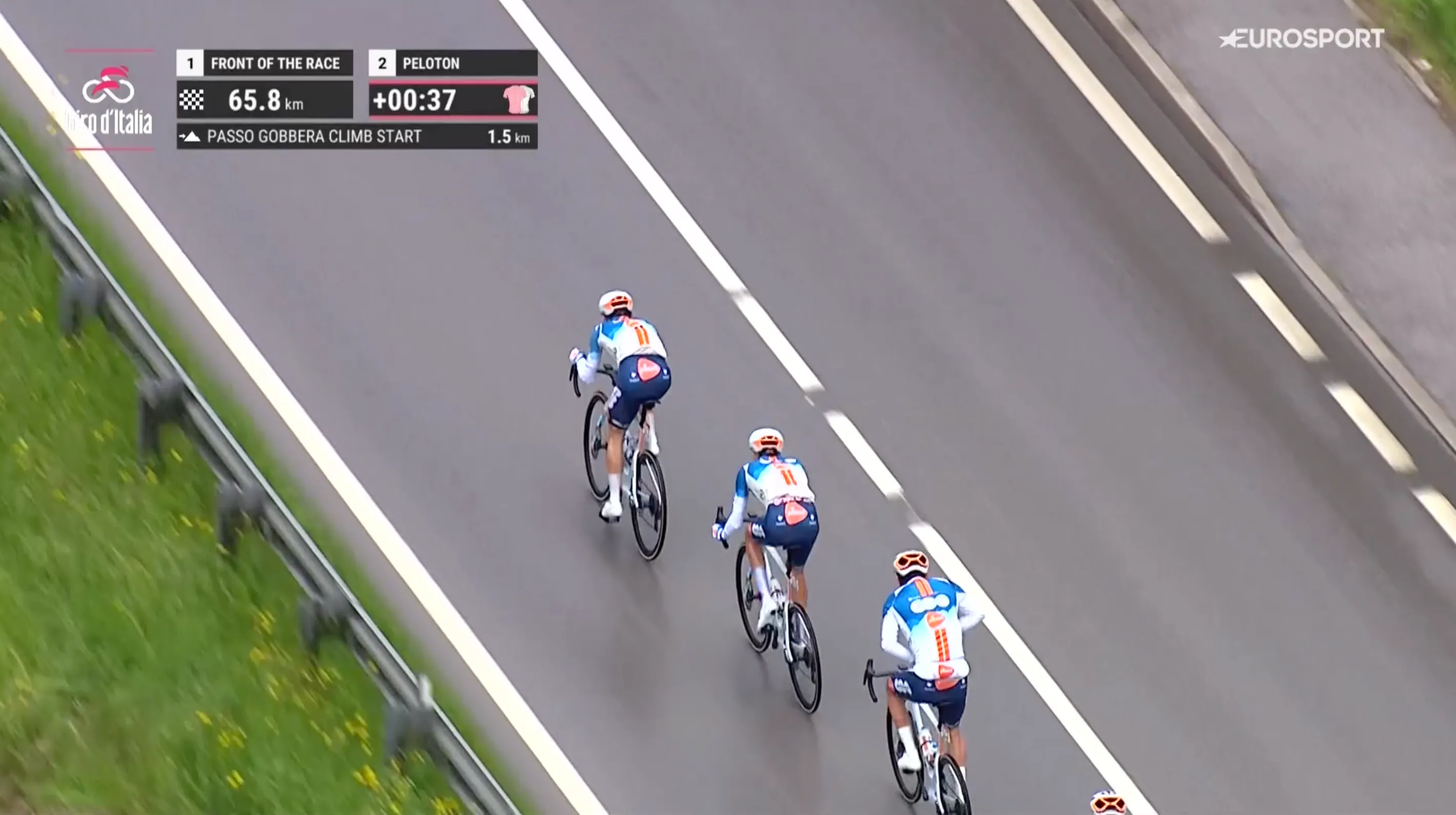 EN DIRECTO | Etapa 17 Giro de Italia 2024: ¡Inicio de la subida a Albergo Passo Brocon con todo abierto!