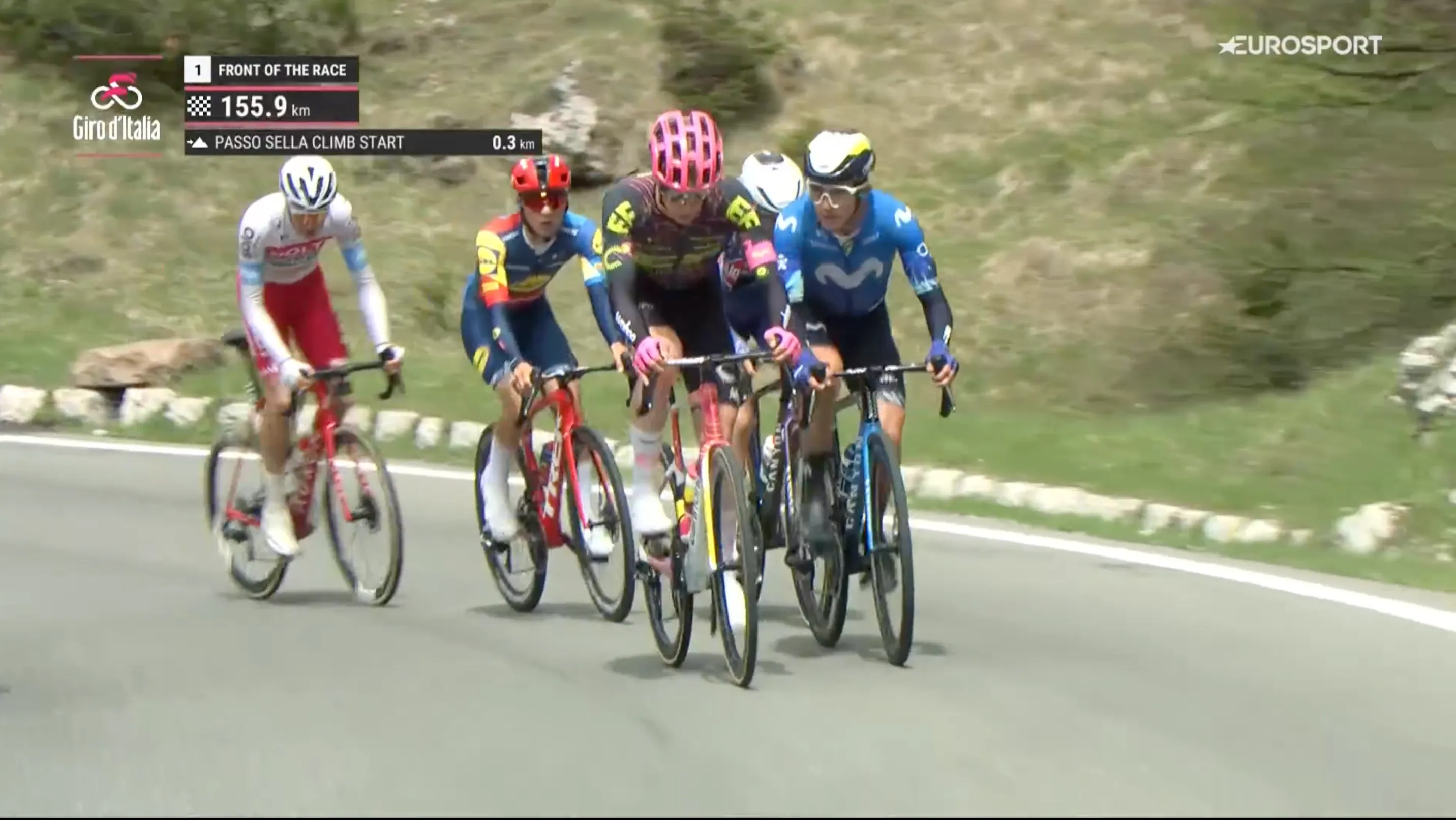 EN DIRECTO | Etapa 17 Giro de Italia 2024: ¡Pelayo Sánchez, muy activo en los primeros km para Movistar Team!