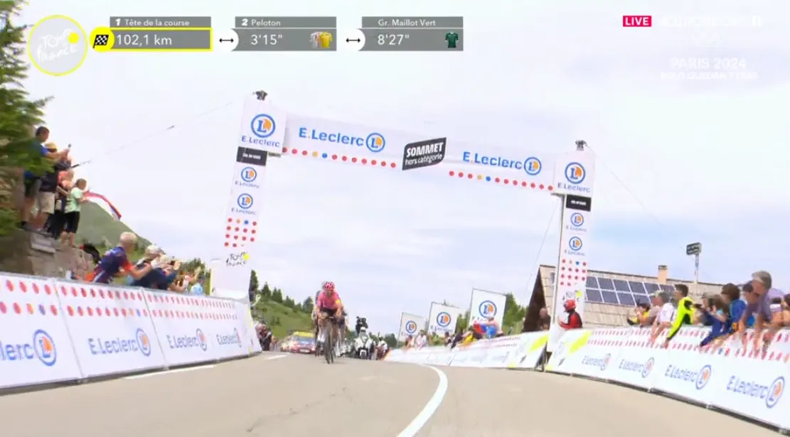 EN DIRECTO | Etapa 19 Tour de Francia 2024: ¡La fuga de Carapaz y Yates corona el Col de Vars a más de 3 minutos del pelotón!