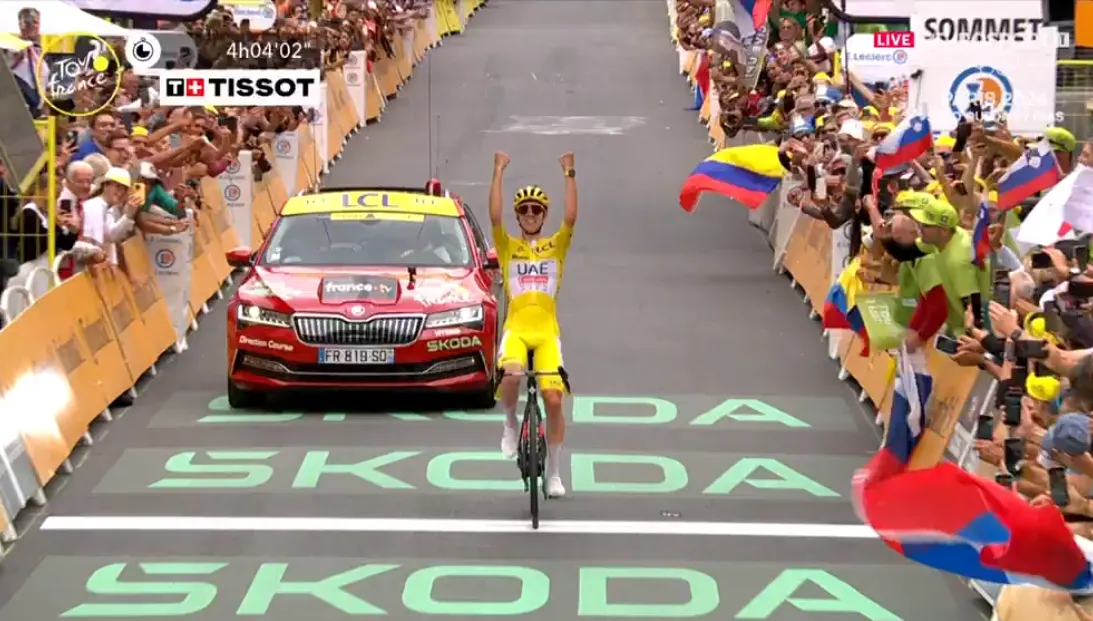 EN DIRECTO | Etapa 19 Tour de Francia 2024: ¡Victoria histórica de Tadej Pogacar!
