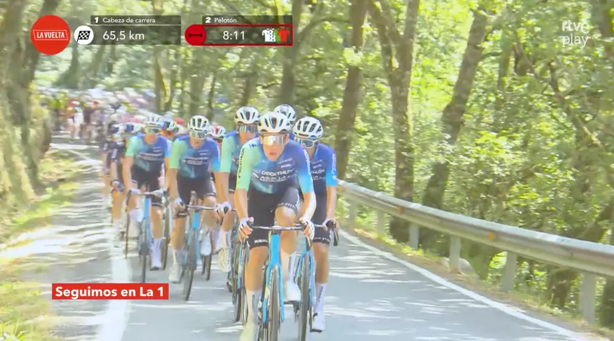 EN DIRECTO | Etapa 12 Vuelta a España 2024: Decathlon pone el ritmo perfecto para O'Connor sin bloquear a nadie