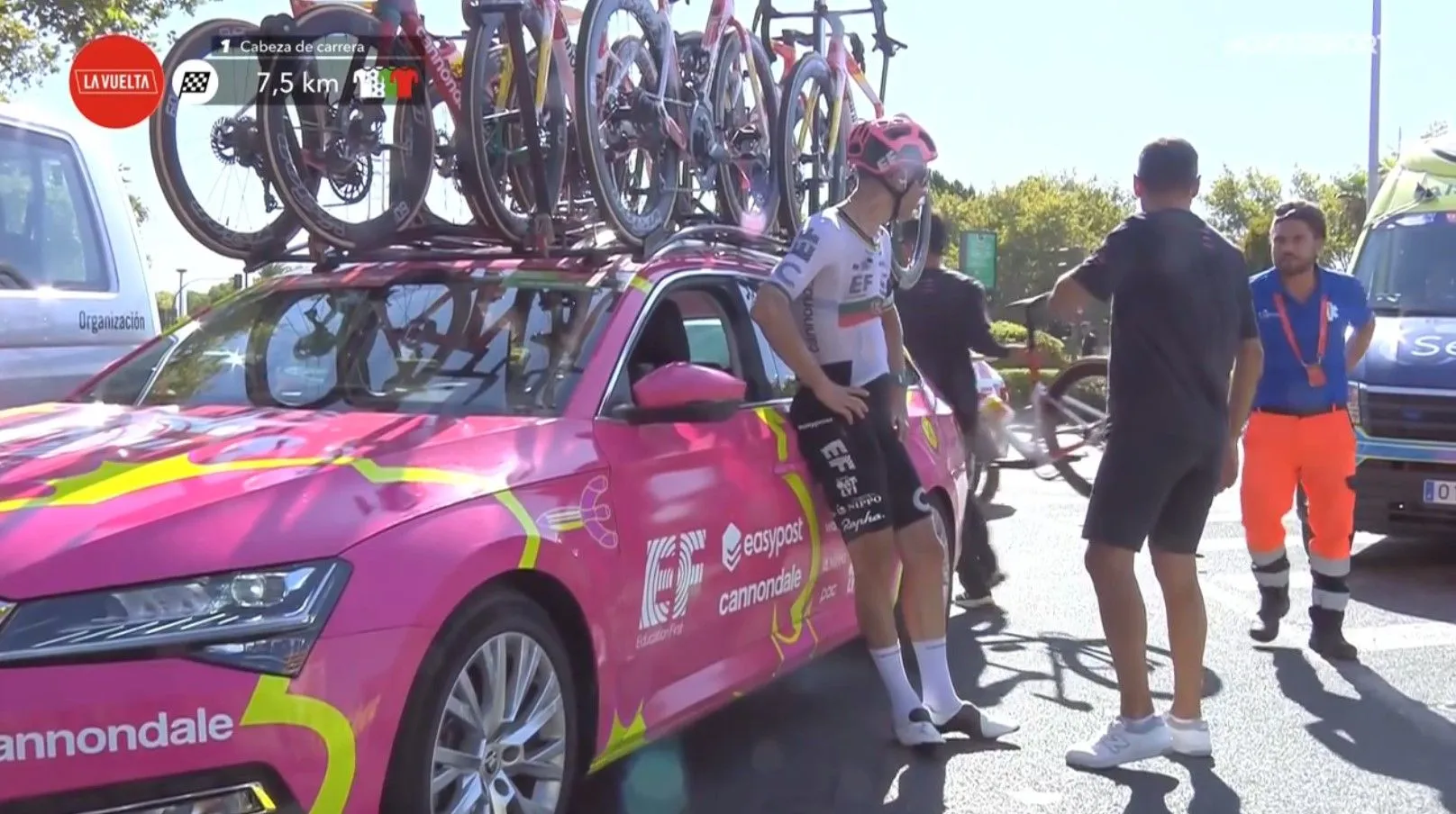 Rui Costa evita fracturas en su caída en la Vuelta - Clásicas canadienses y Mundial, objetivos probables