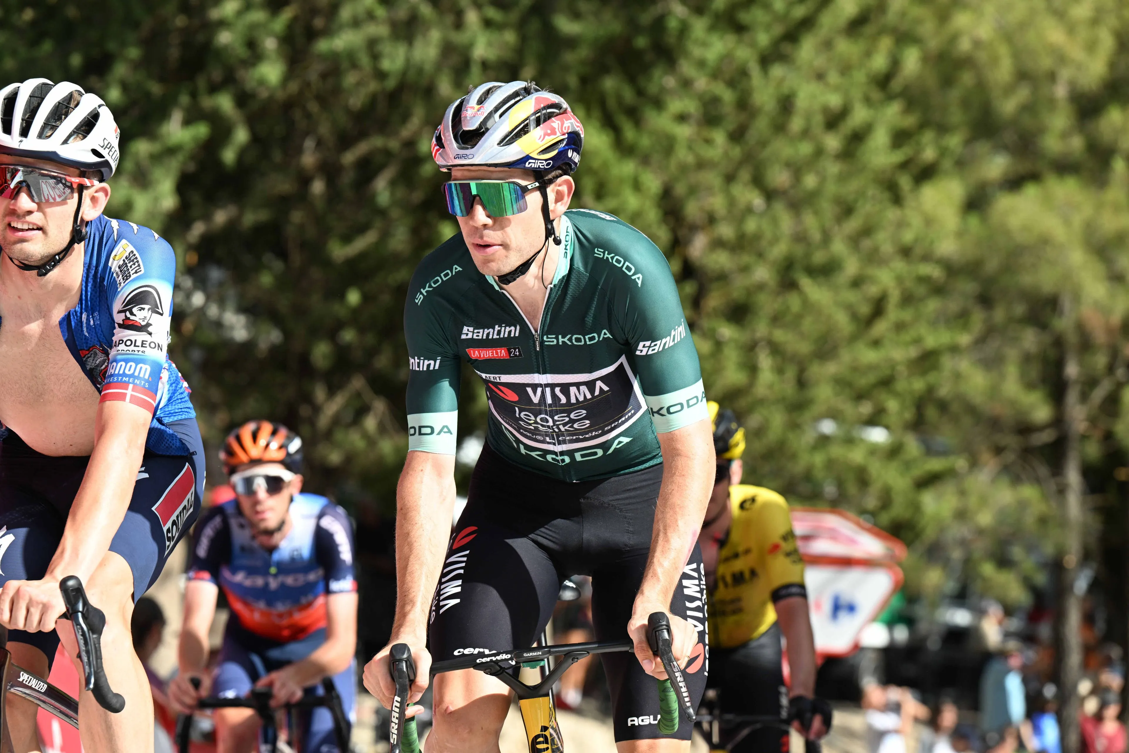 Wout Van Aert baja de su nube en la 11ª etapa de la Vuelta a España: "En la primera media hora, sufrí mucho"