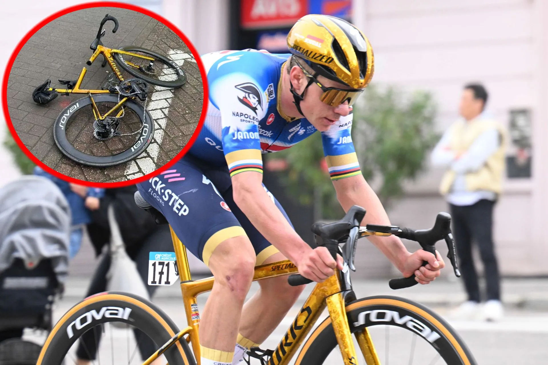 La empresa de correo belga habla del accidente de Remco Evenepoel: "El conductor está muy afectado"