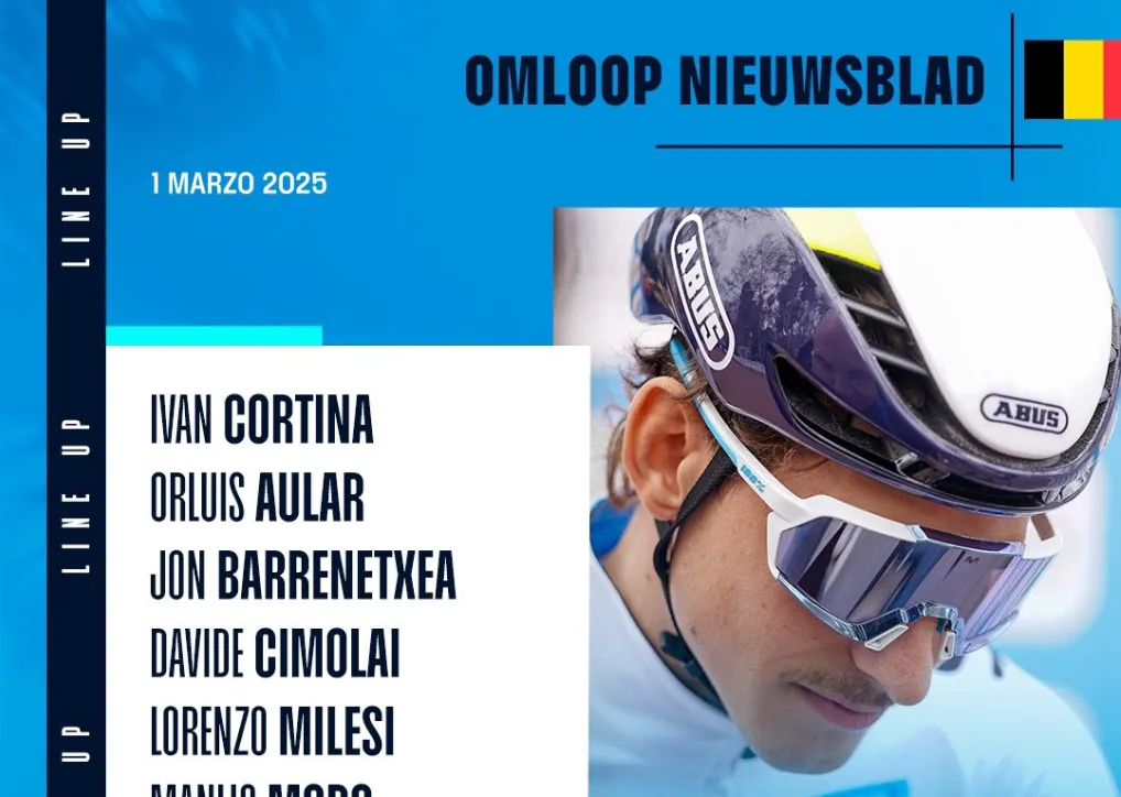 Omloop Het Nieuwsblad 2025: El potente '7' de Movistar Team