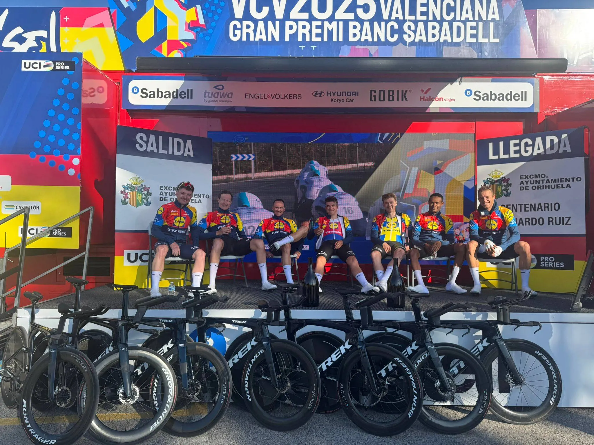 Lidl-Trek arrasa en la crono inaugural por equipos de la Volta a la Comunitat Valenciana y Movistar Team termina 6º