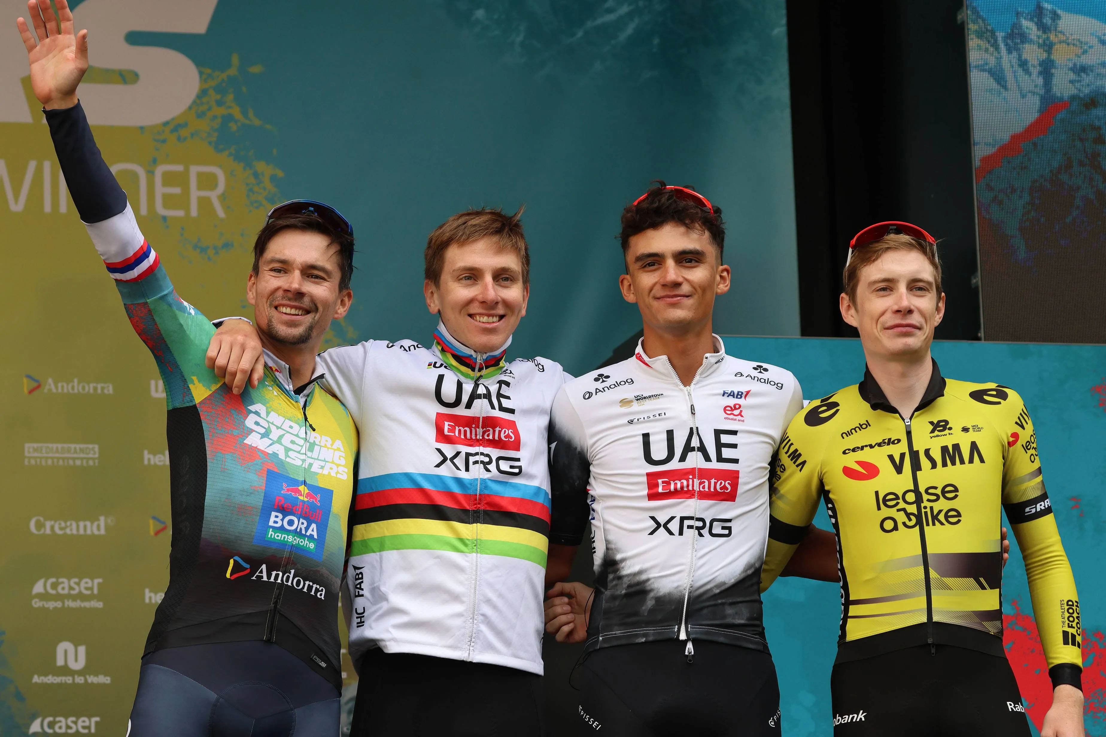 Roglic, Pogacar, Del Toro, Vingegaard