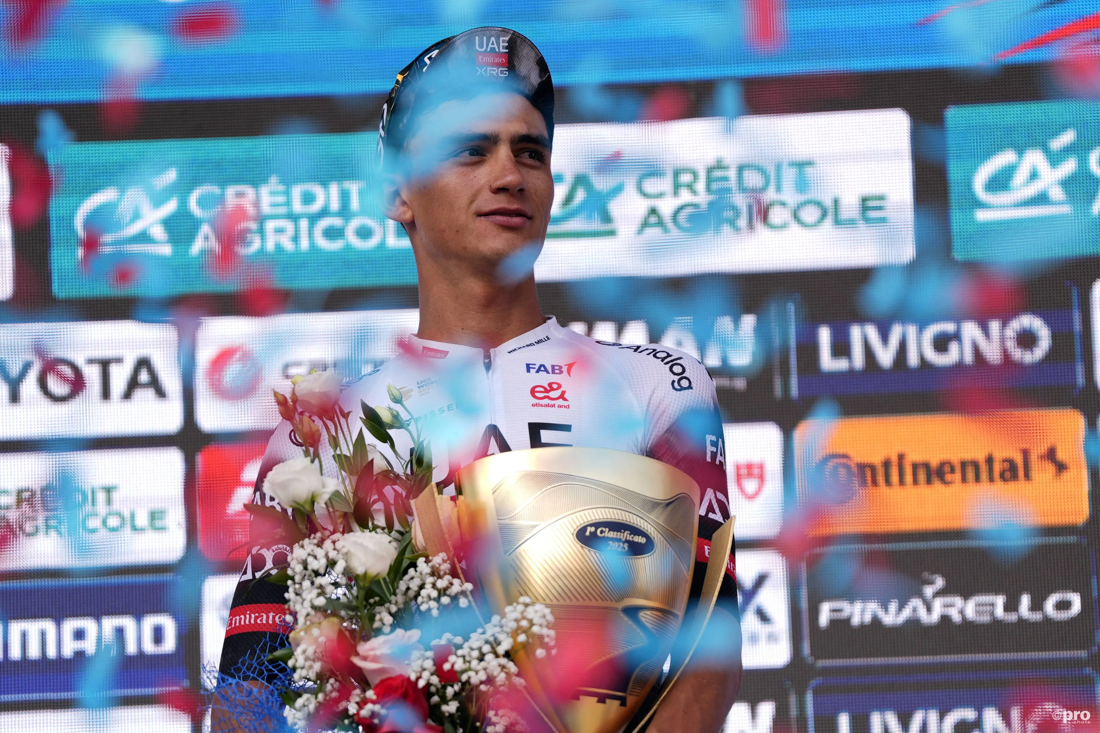 Isaac del Toro, vencedor de múltiples clásicas italianas para UAE