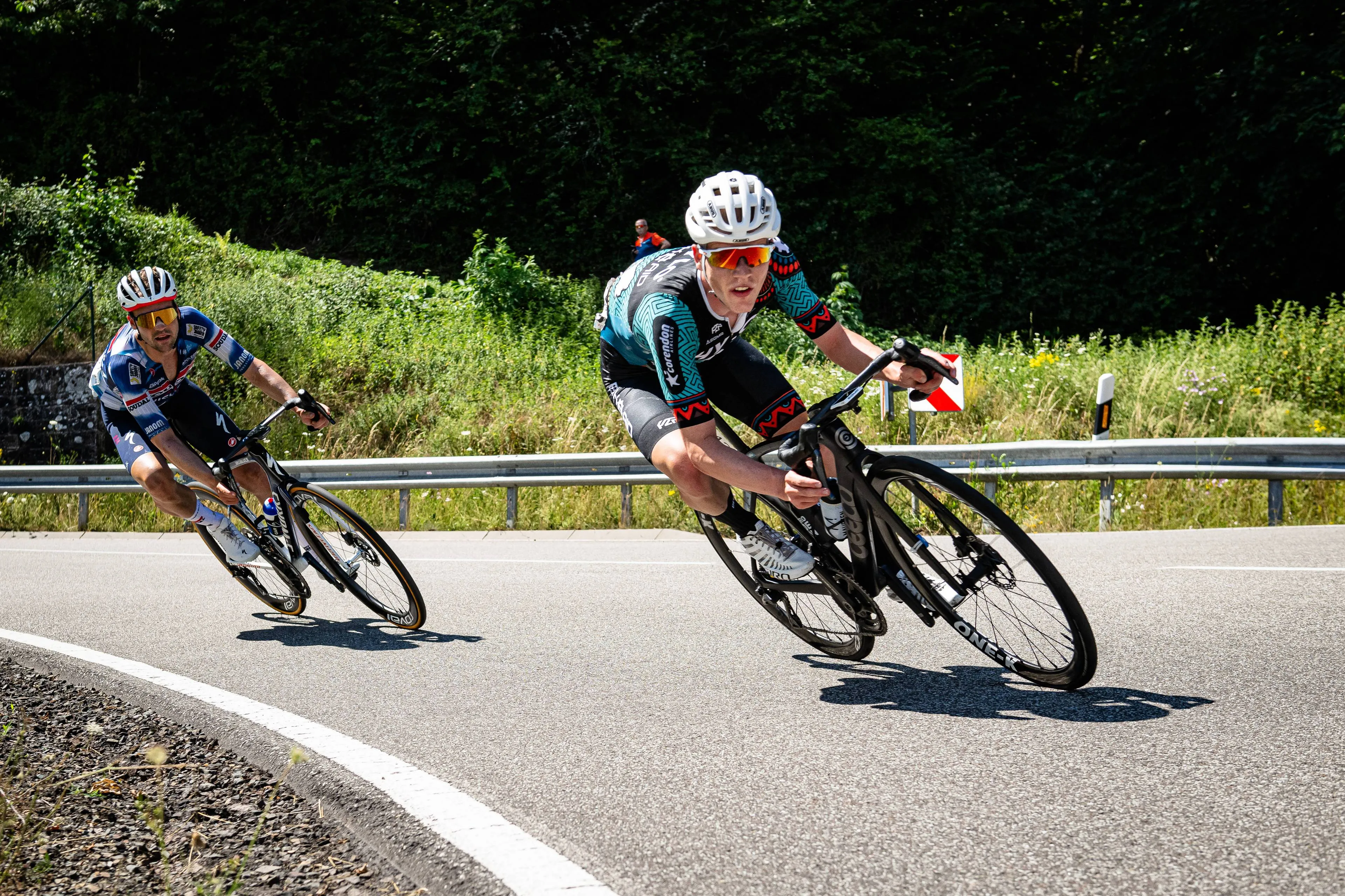 Anton Schiffer en acción con Bike Aid