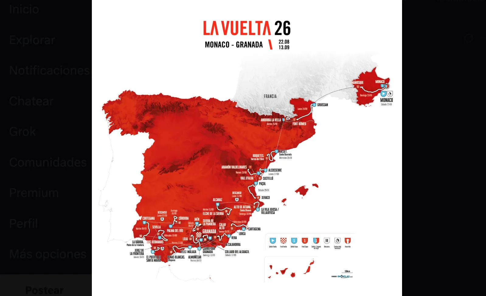 Novedoso recorrido de La Vuelta 2026