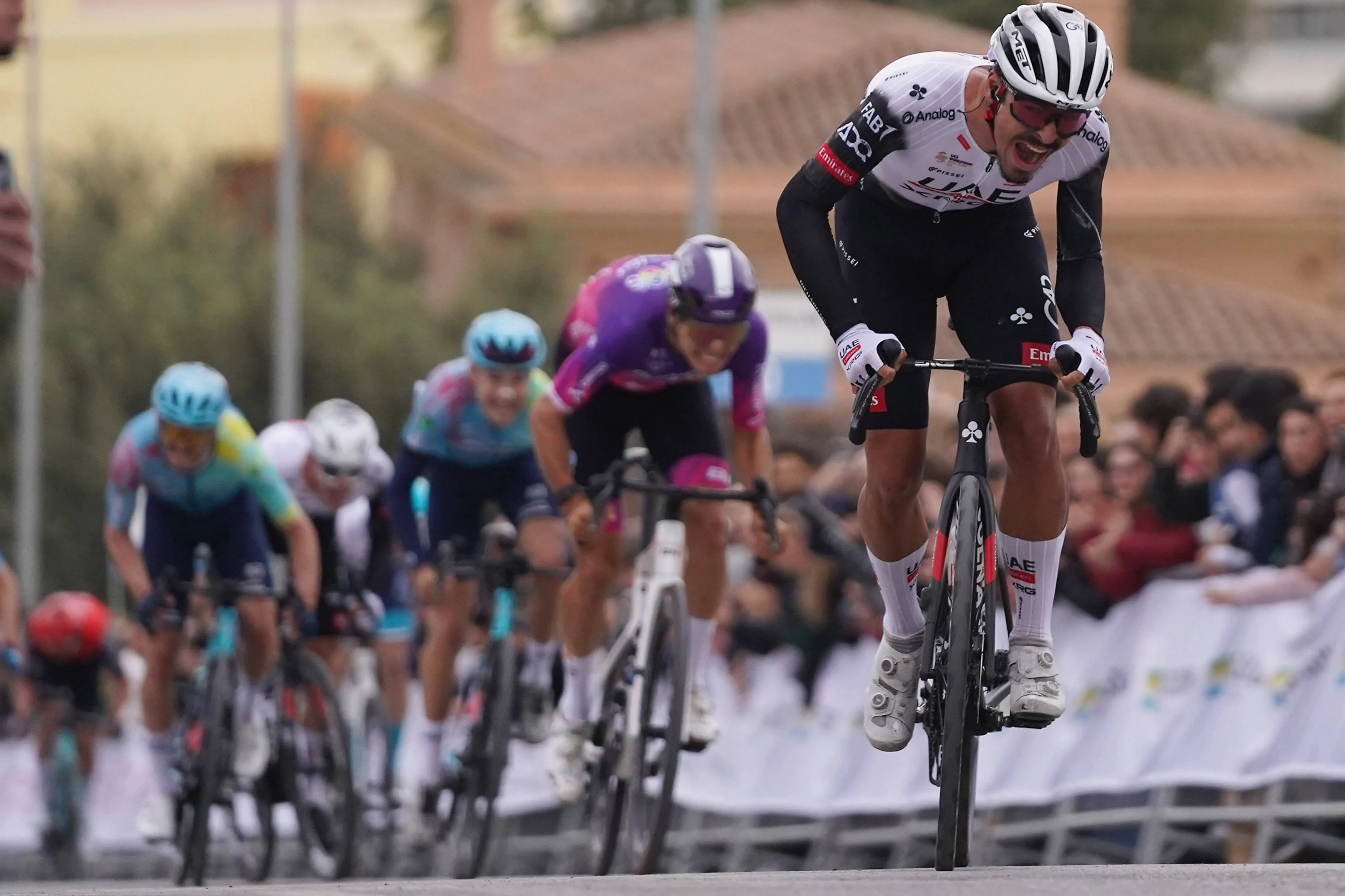 Antonio Morgado, atacando en el Gran Premio Castellón