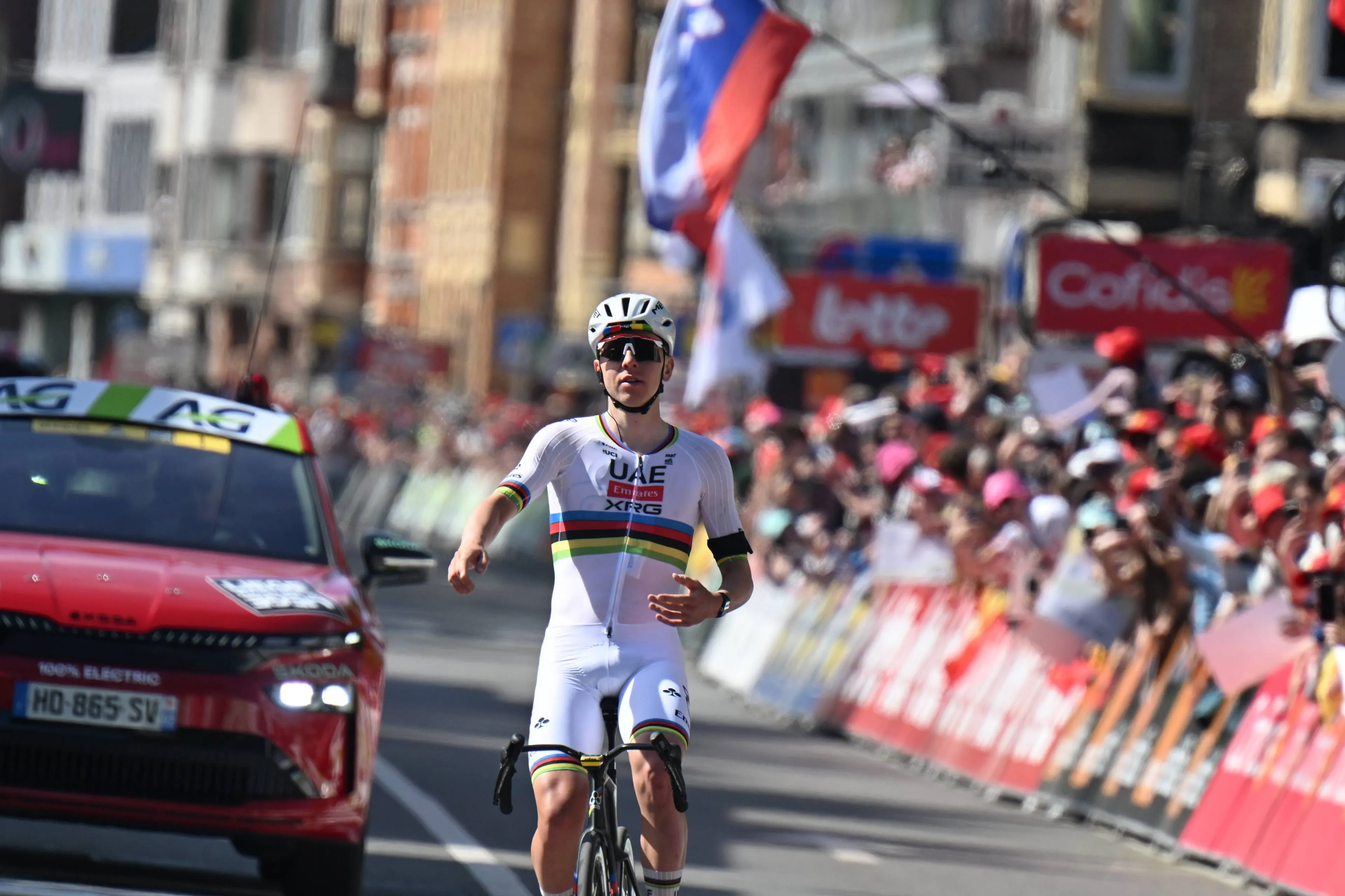 Tadej Pogacar, superestrella del ciclismo.