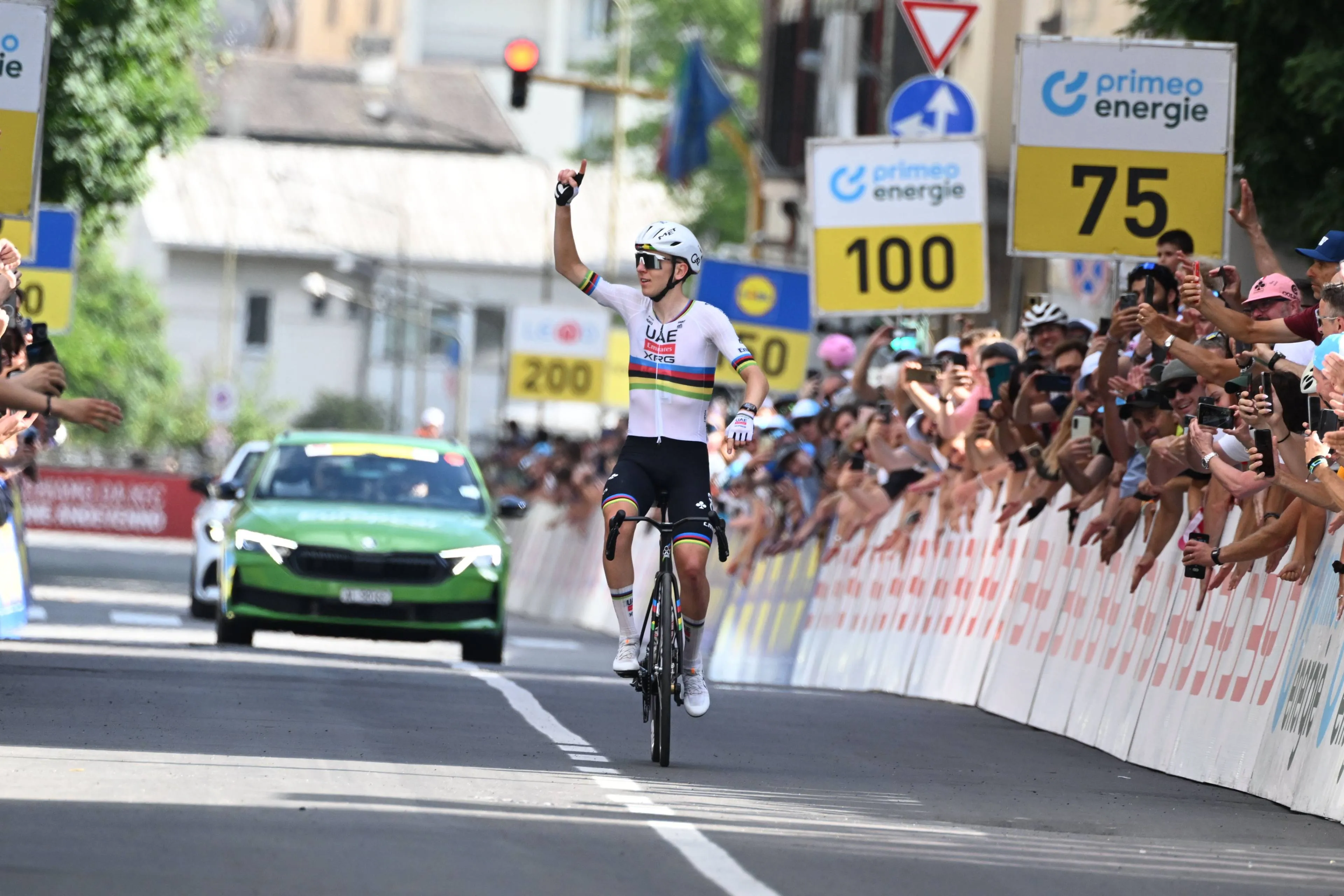 Tadej Pogacar, en la Vuelta a Suiza 2026