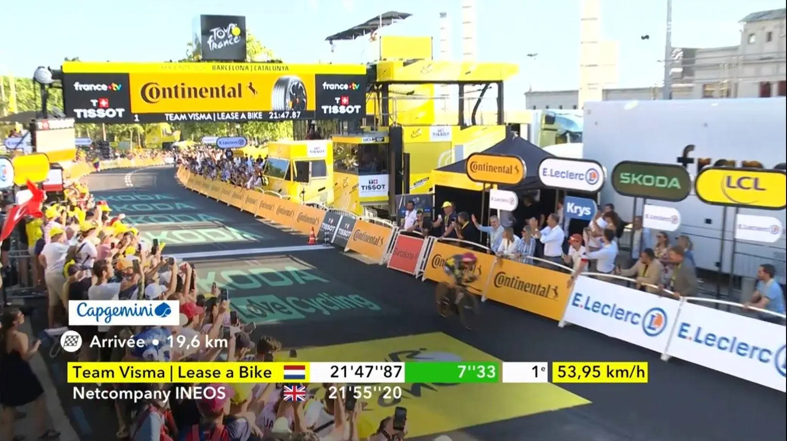 Jonas Vingegaard es el primer líder del Tour de Francia 2026
