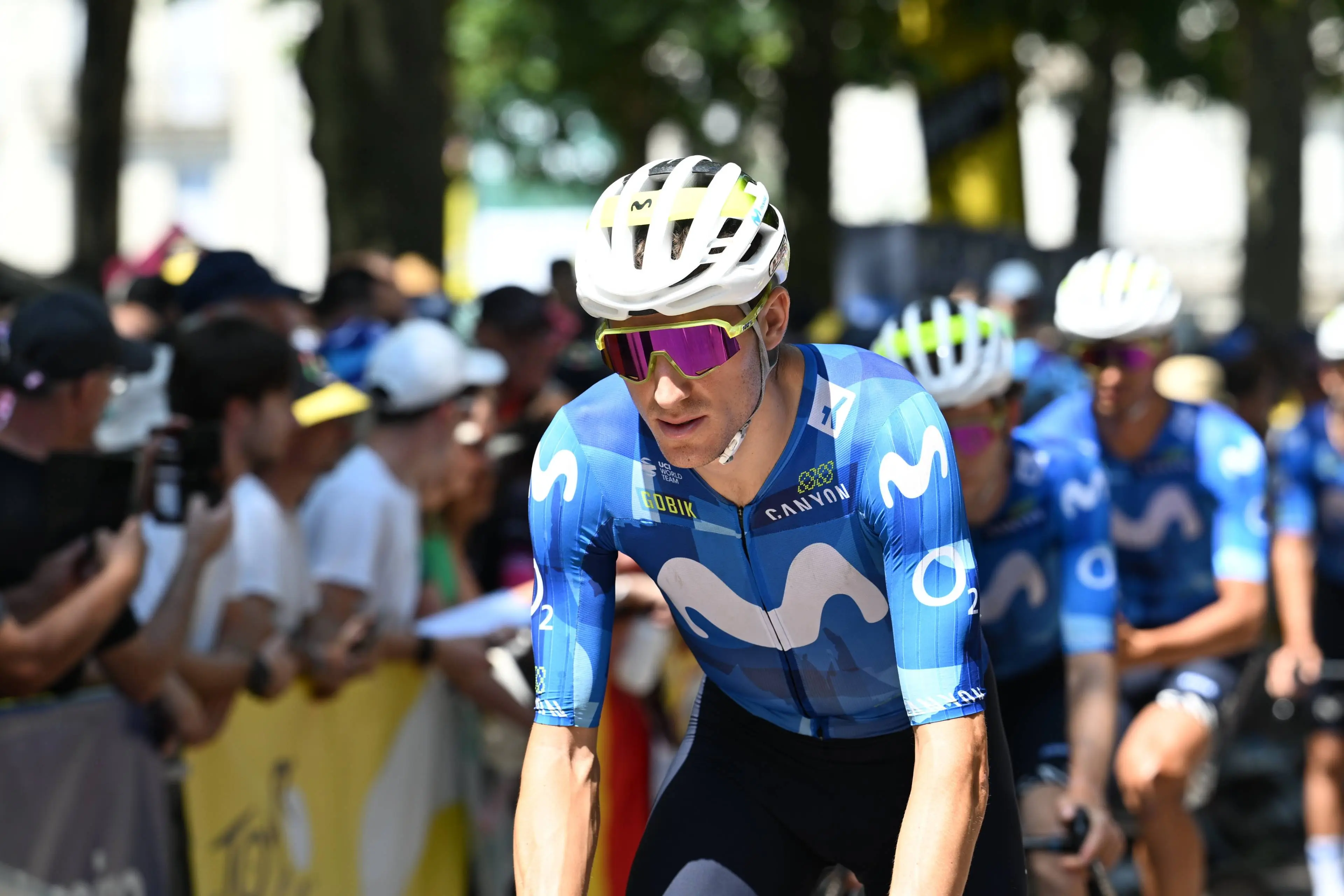 Pablo Castrillo, ciclista de Movistar en el Tour de Francia 2026.