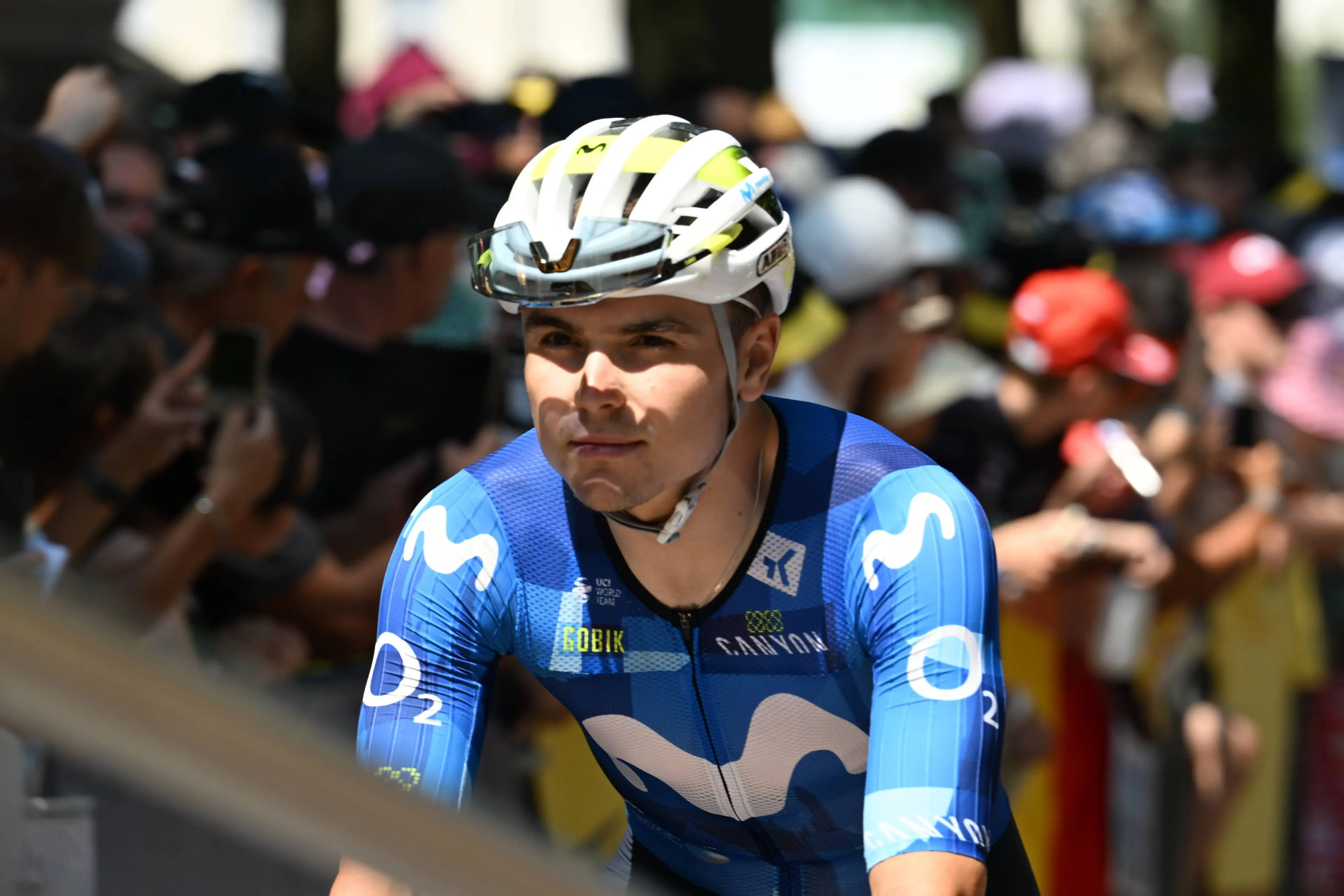 Raúl García Pierna, ciclista de Movistar en el Tour de Francia 2026.