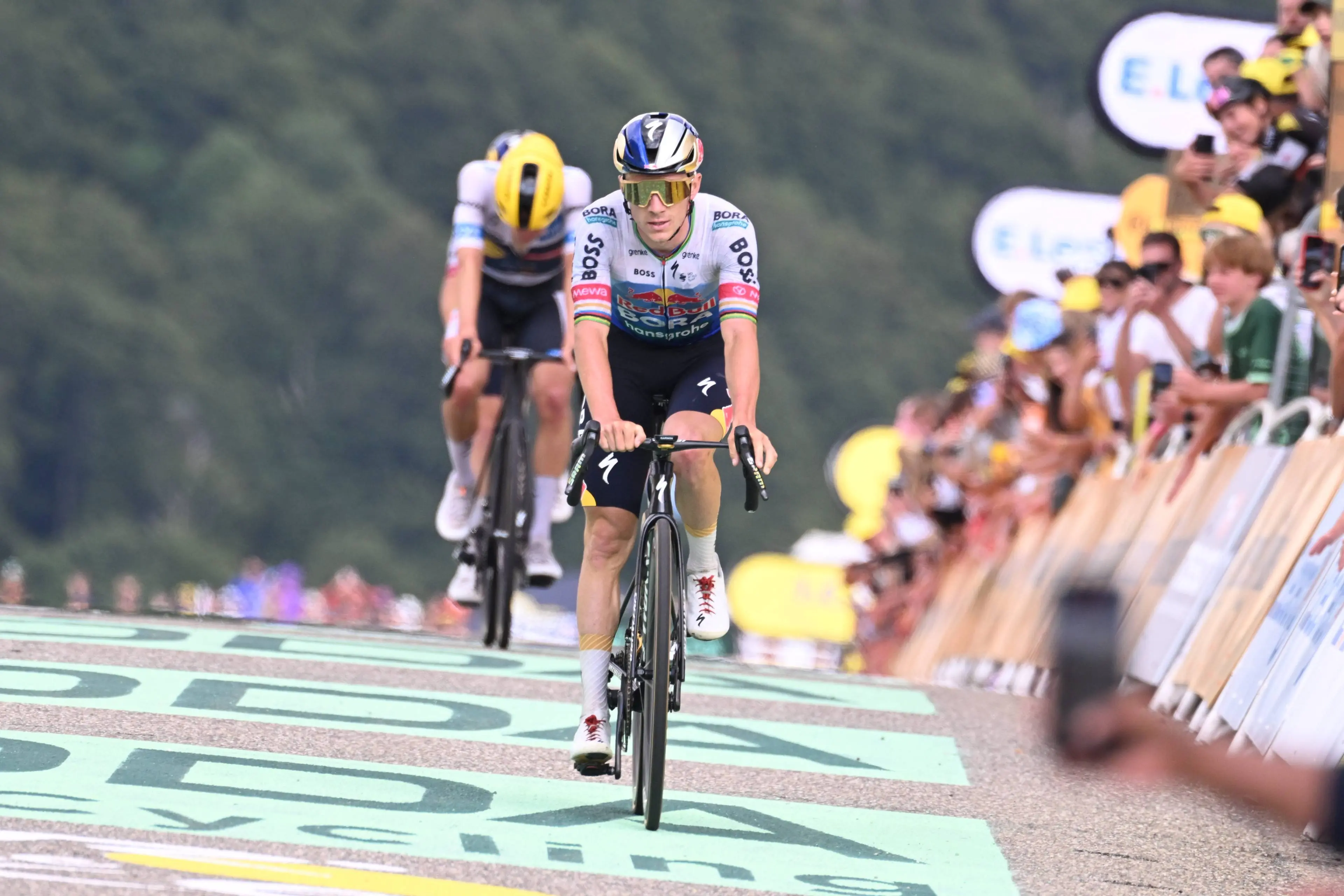 Remco Evenepoel, en el Tour de Francia 2026.