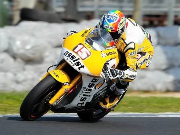 alex de angelis pole moto2 phillip island 2011 2