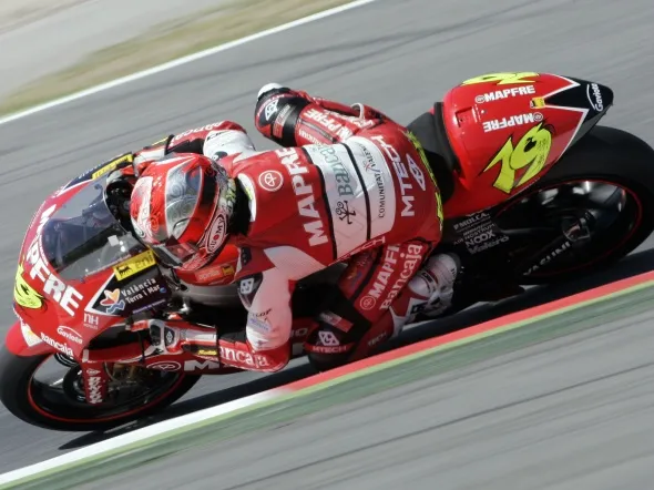 alvaro bautista action barcellona 2009