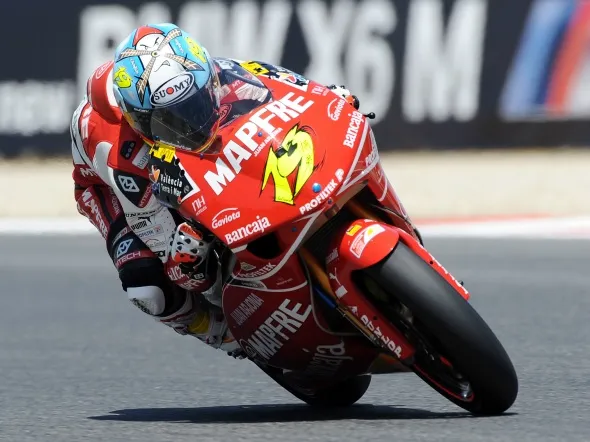 alvaro bautista action barcelona 250cc