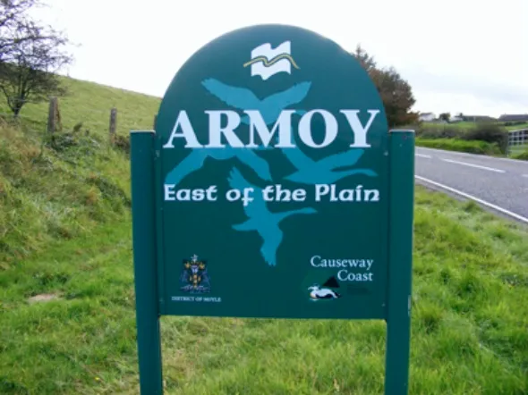 armoy roadsign