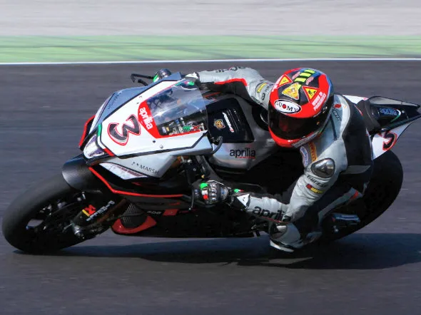 biaggi test aprilia
