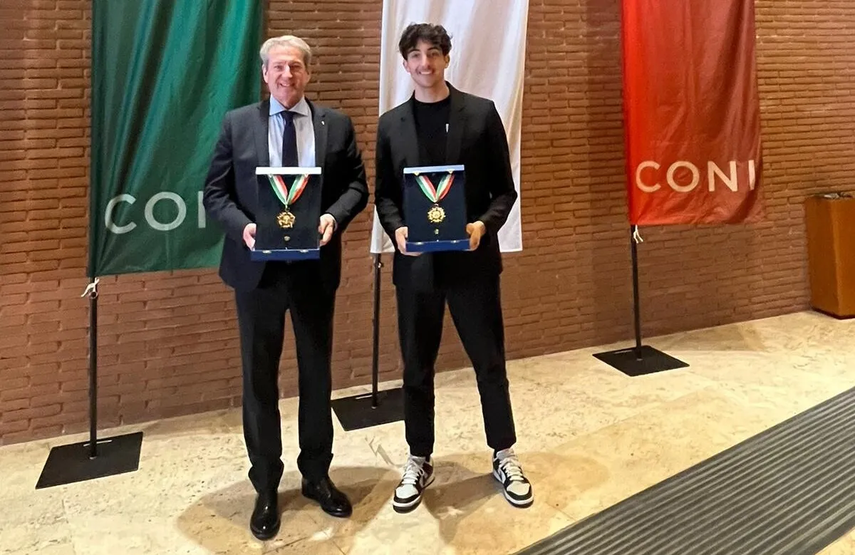 Andrea Verona e Giovanni Copioli premiati ai Collari d'Oro CONI 2024