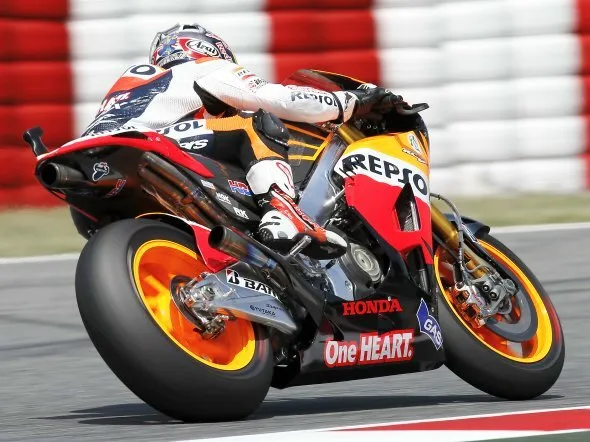 dani pedrosa test barcellona 2012