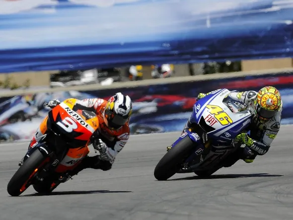 dani pedrosa valentino rossi laguna seca