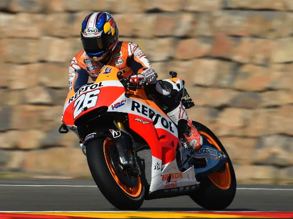 dani pedrosa warm up aragon 2014