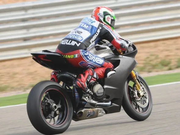 ducati 1199 panigale test aragon 2012 2