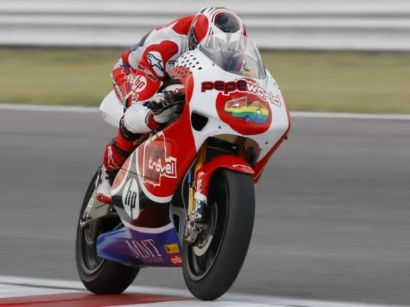 hector barbera misano warm up