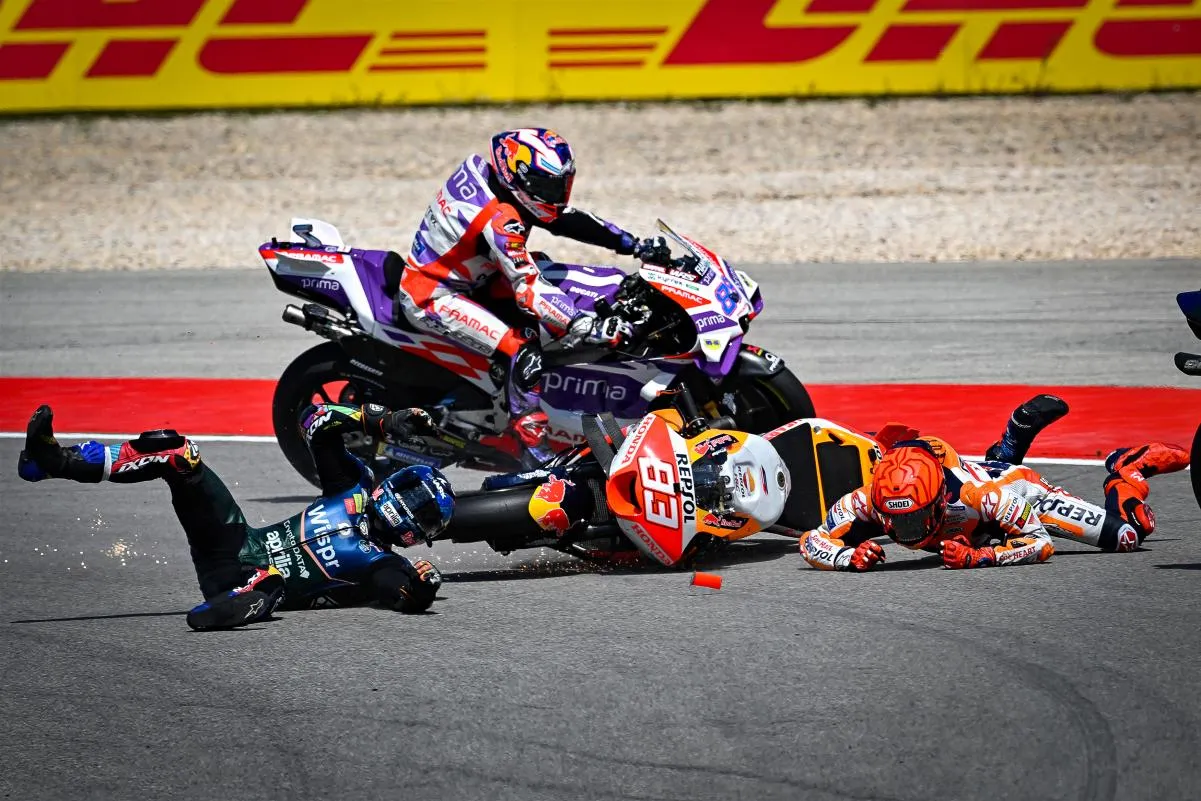 incidente in motogp