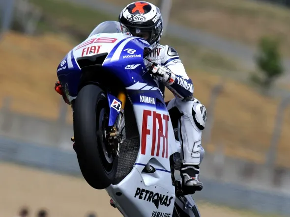 jorge lorenzo motogp lemans win 2009