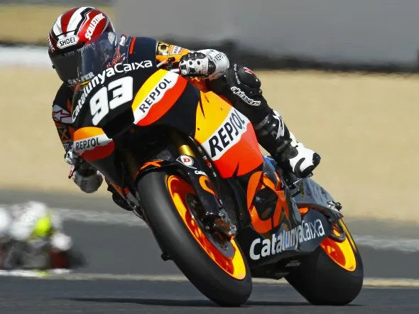 marc marquez gara moto2 lemans 2011